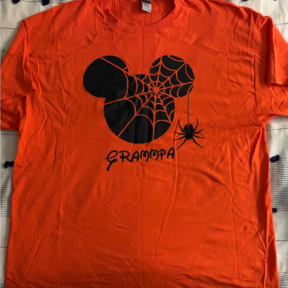 Gildan Mickey Orange Heavy Cotton Crewneck Tee